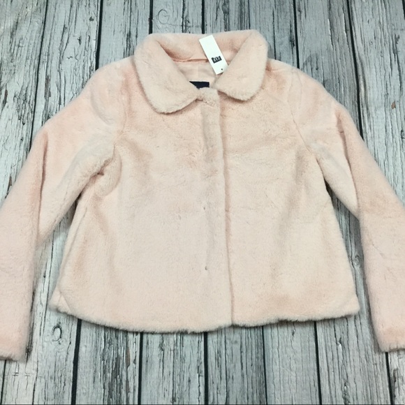 GAP Other - Gap Girls XL 12 Pink Faux Fur Jacket